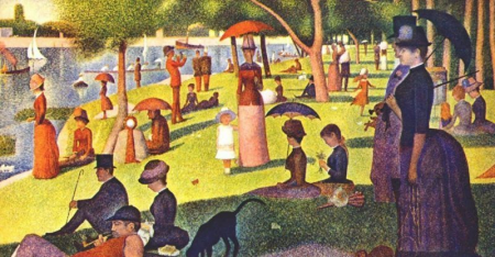 puntillismo - tarde de domingo en la isla grande Tarde de domingo en la isla de la Grande Jatte (1884- 1886)